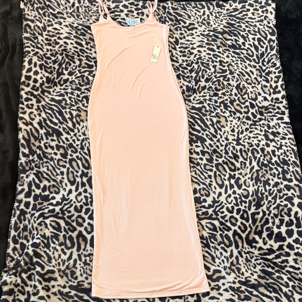 Elegant Pink Slip Dress